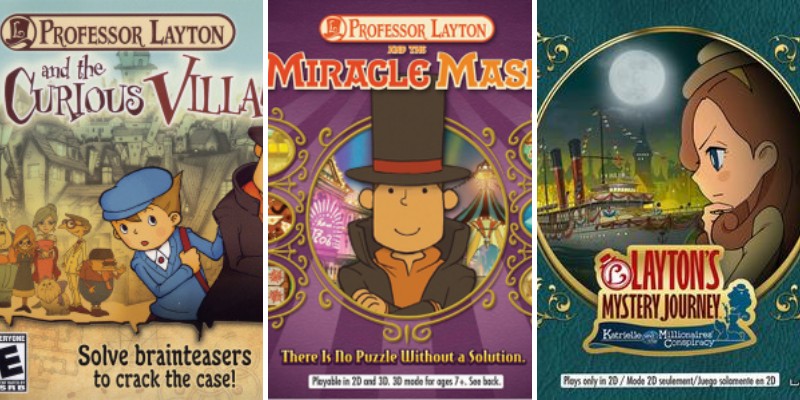 Professor Layton Games in Order