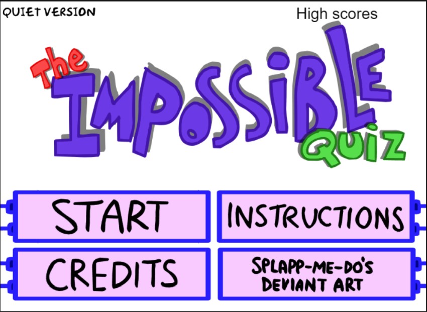 unblocked impossible quiz game